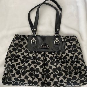 Coach signature handbag